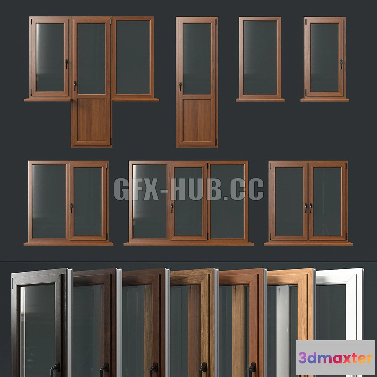 1543775 - Window Set Rehau 3D Max