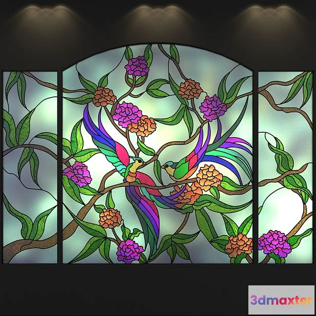 1544731 - Stained BIRDS 3D Max