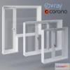 1556647 - Wooden windows VEKA 3D Max