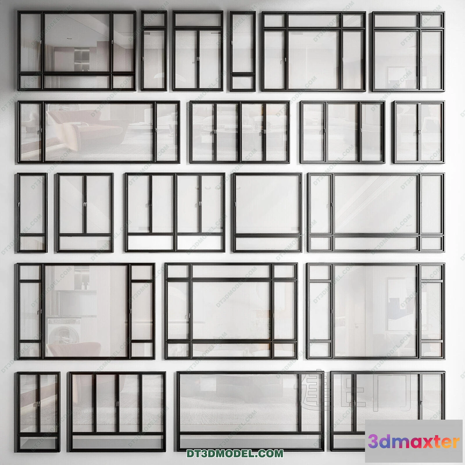 1584015 - Windows 3D Blocks - 3D Model - 027 3D Max