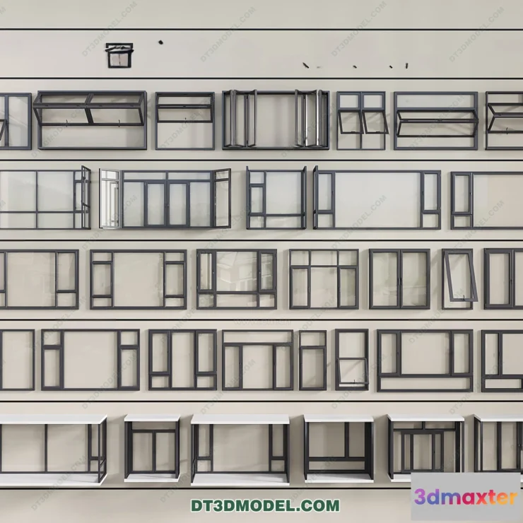 1584107 - Windows 3D Blocks - 3D Model - 073 3D Max