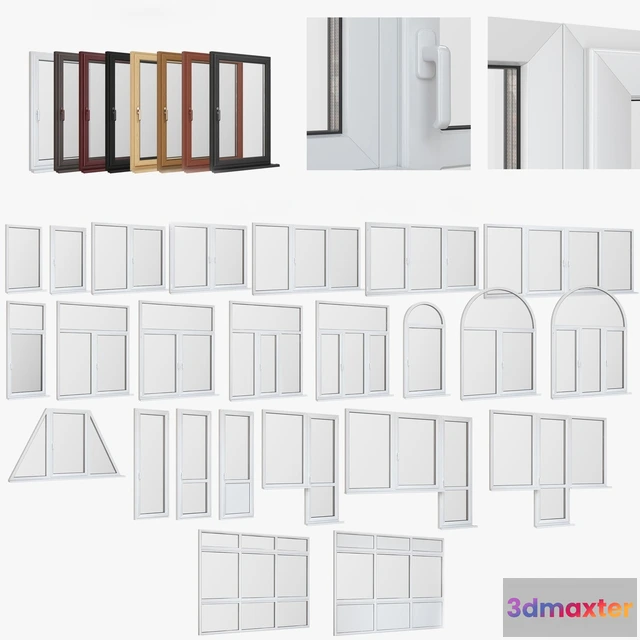 1667298 - other-models - Windows PVC doors 3D Max