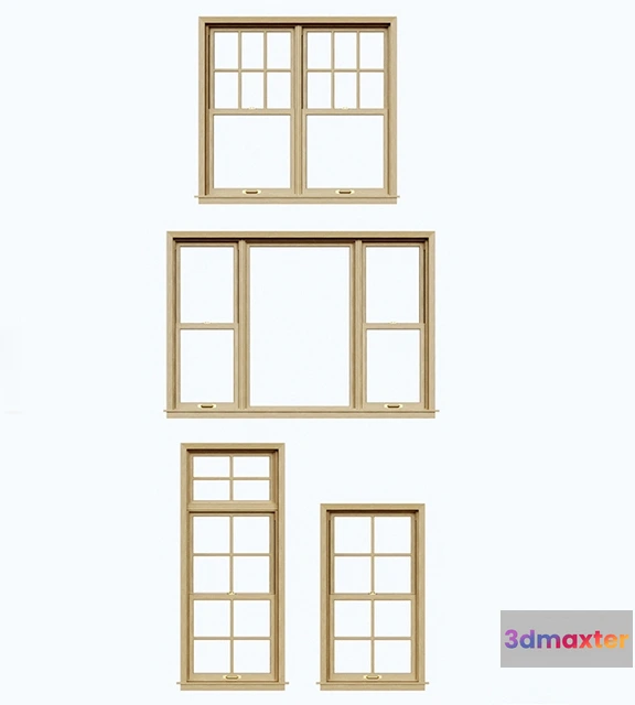 1667312 - other-models - Sash windows  double hung  sliding sash 3D Max