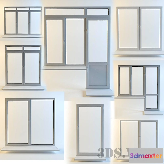 1667326 - other-models - Collection of plastic windows 3D Max