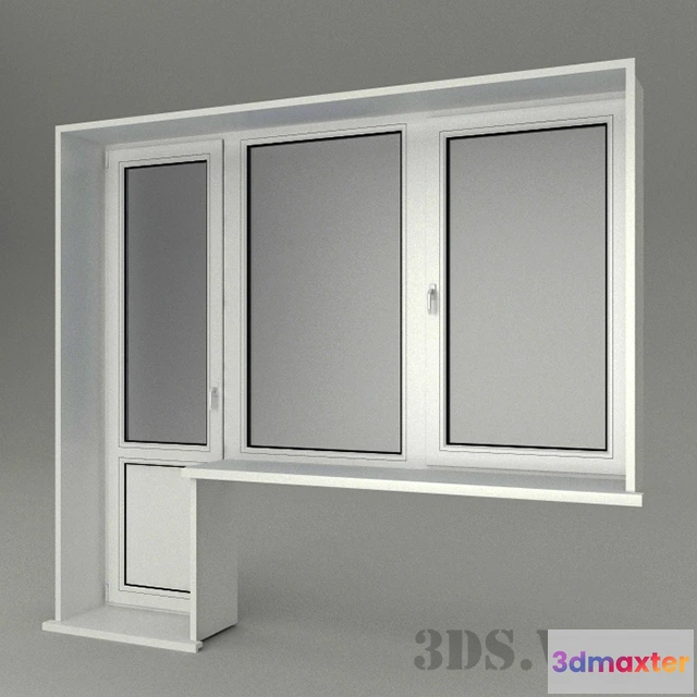 1667338 - other-models - Plastic window and door model 3D Max