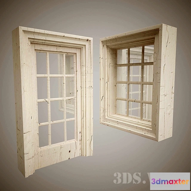 1667346 - other-models - Old door and window 3D Max