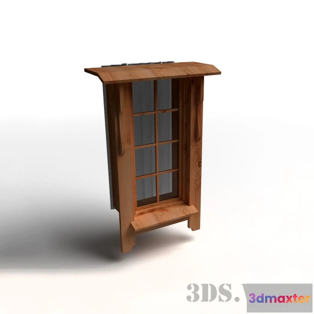 1667360 - other-models - Old wooden window 3D Max
