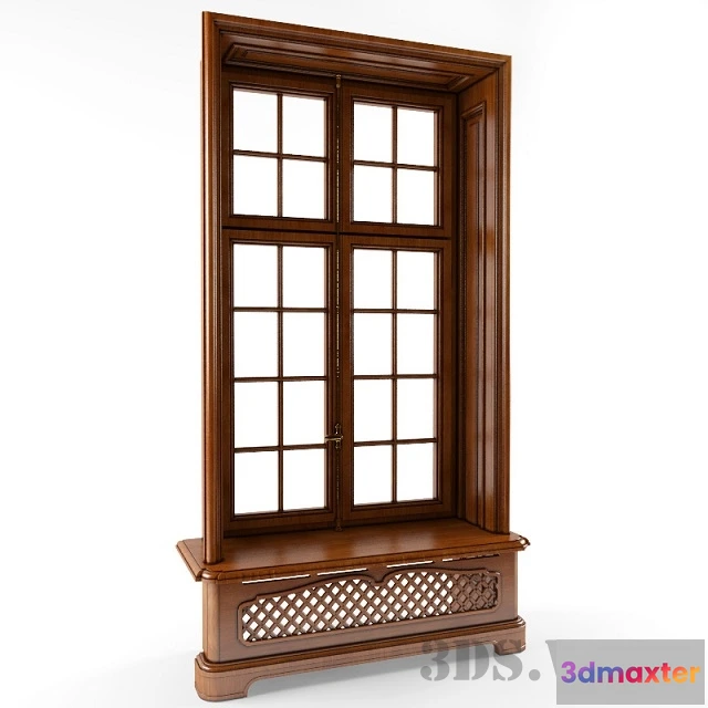 1667378 - other-models - Classic wooden window 3D Max