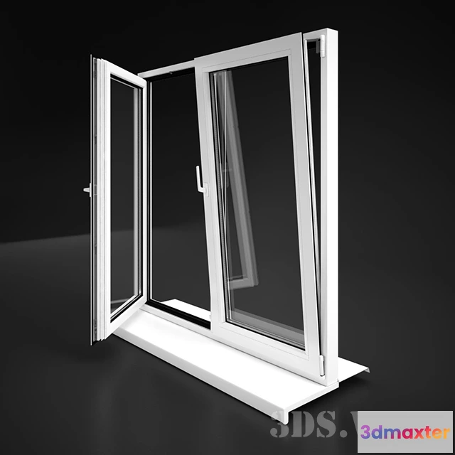 1667382 - other-models - Modern plastic windows 3D Max