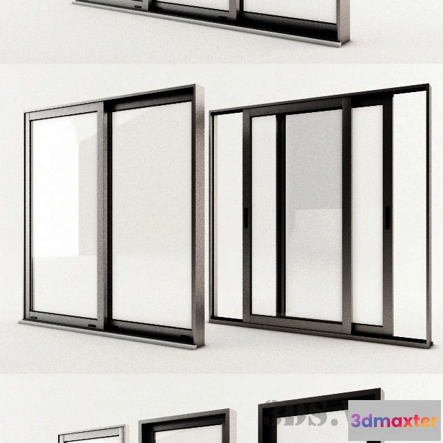 1667390 - other-models - Set of aluminum windows 3D Max