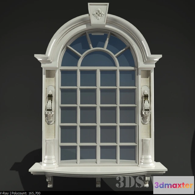 1667392 - other-models - Arched large classic windows 3D Max
