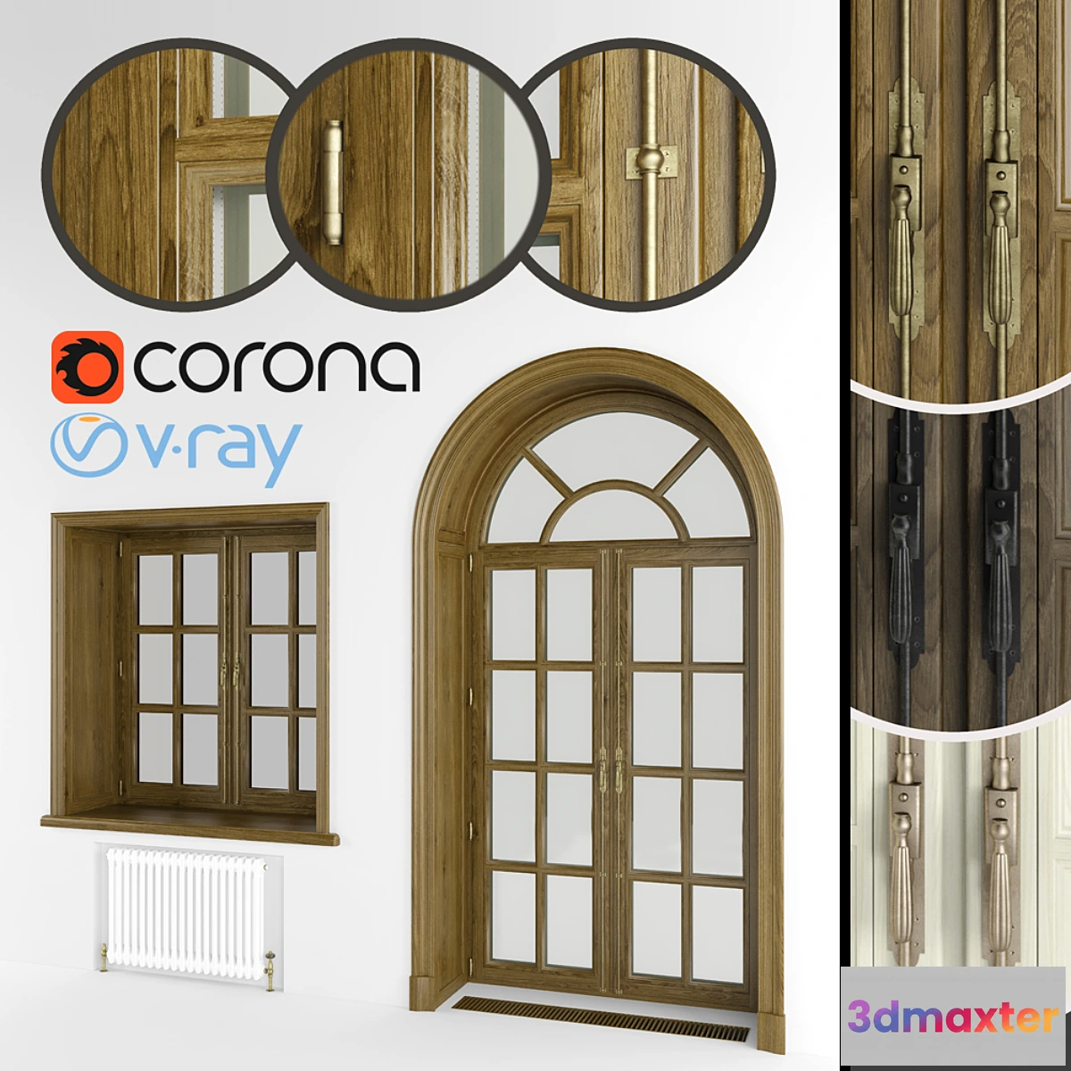 655781 - Classic eurowindows and arched door 3 colors