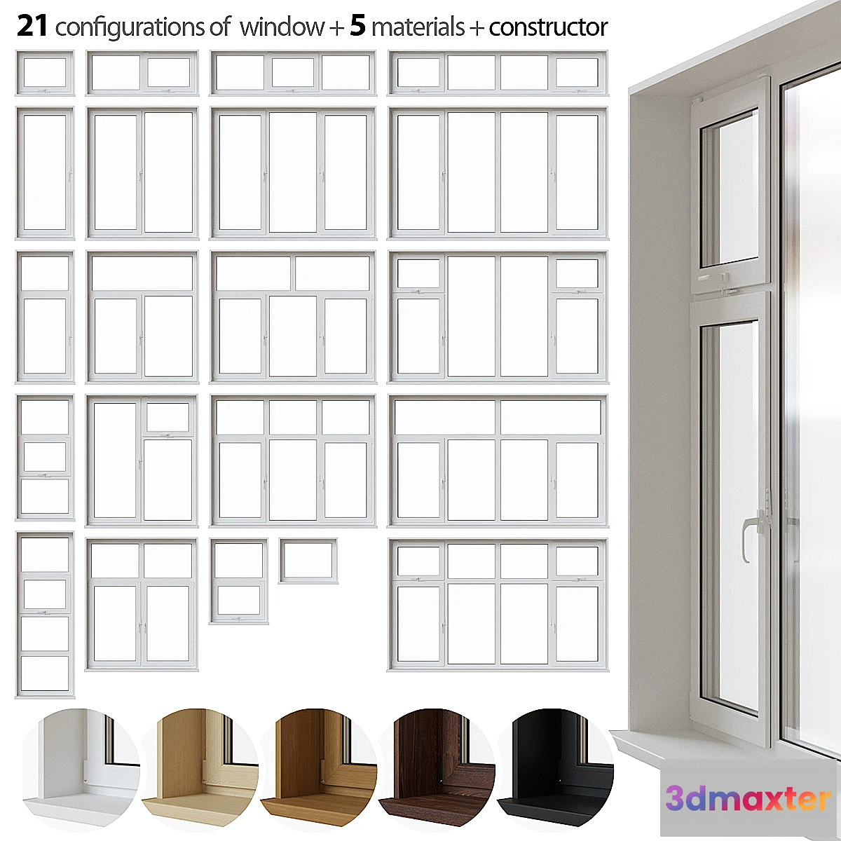 660985 - A set of plastic windows