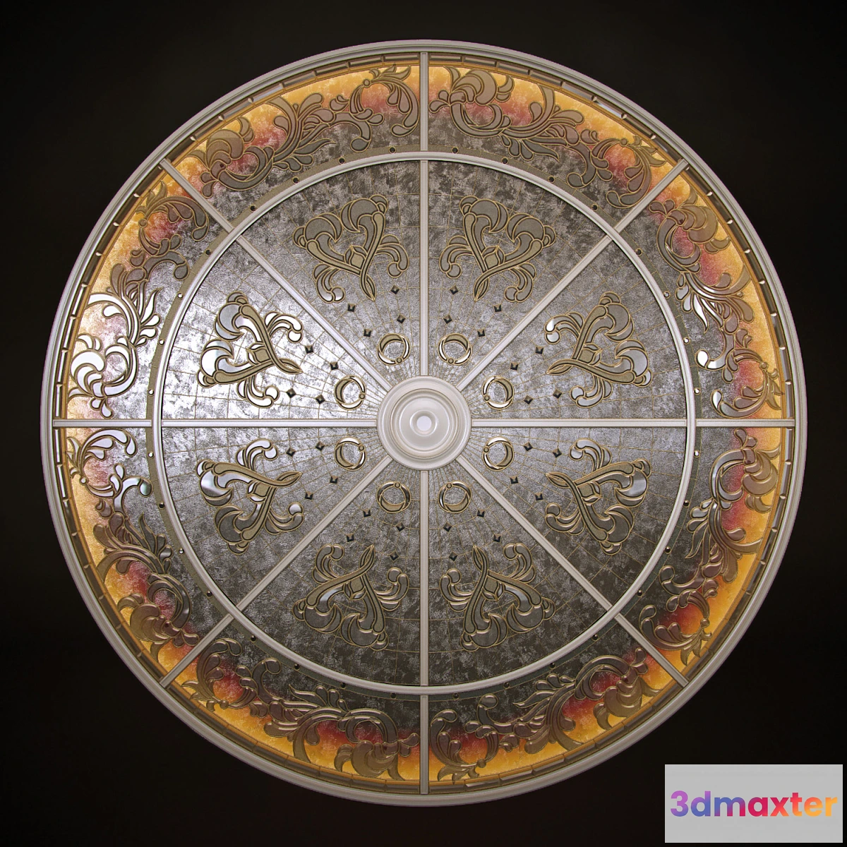 682730 - Round Stained Glass Ceiling