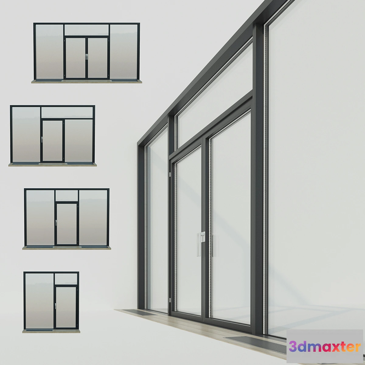 737035 - Panoramic windows. Stained Glass.5 - No.3