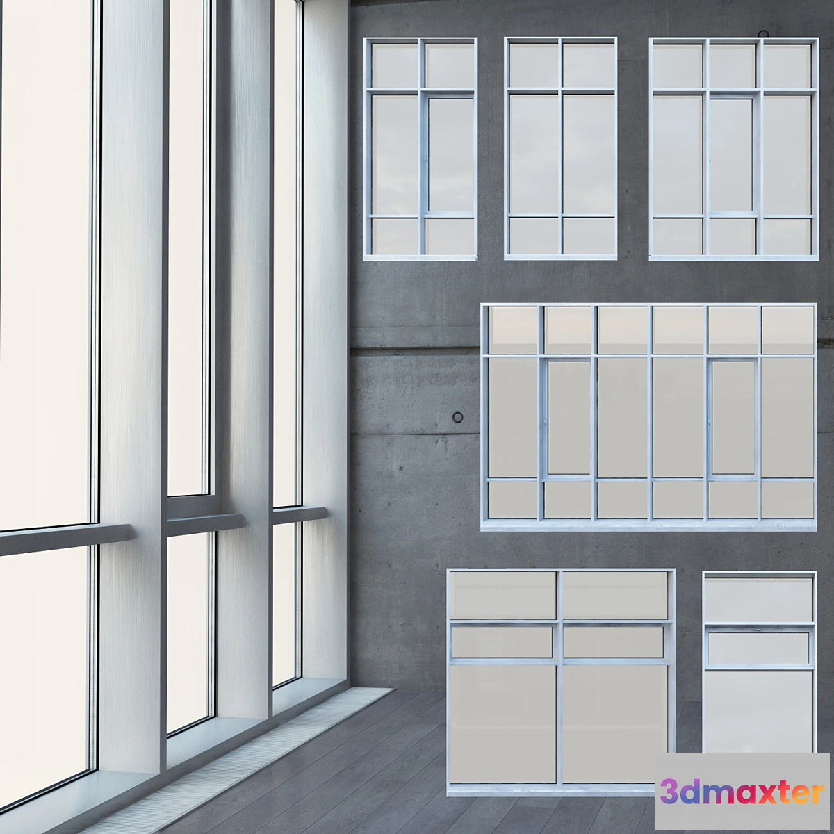 737045 - Stained glass with radiator 05 - No.3