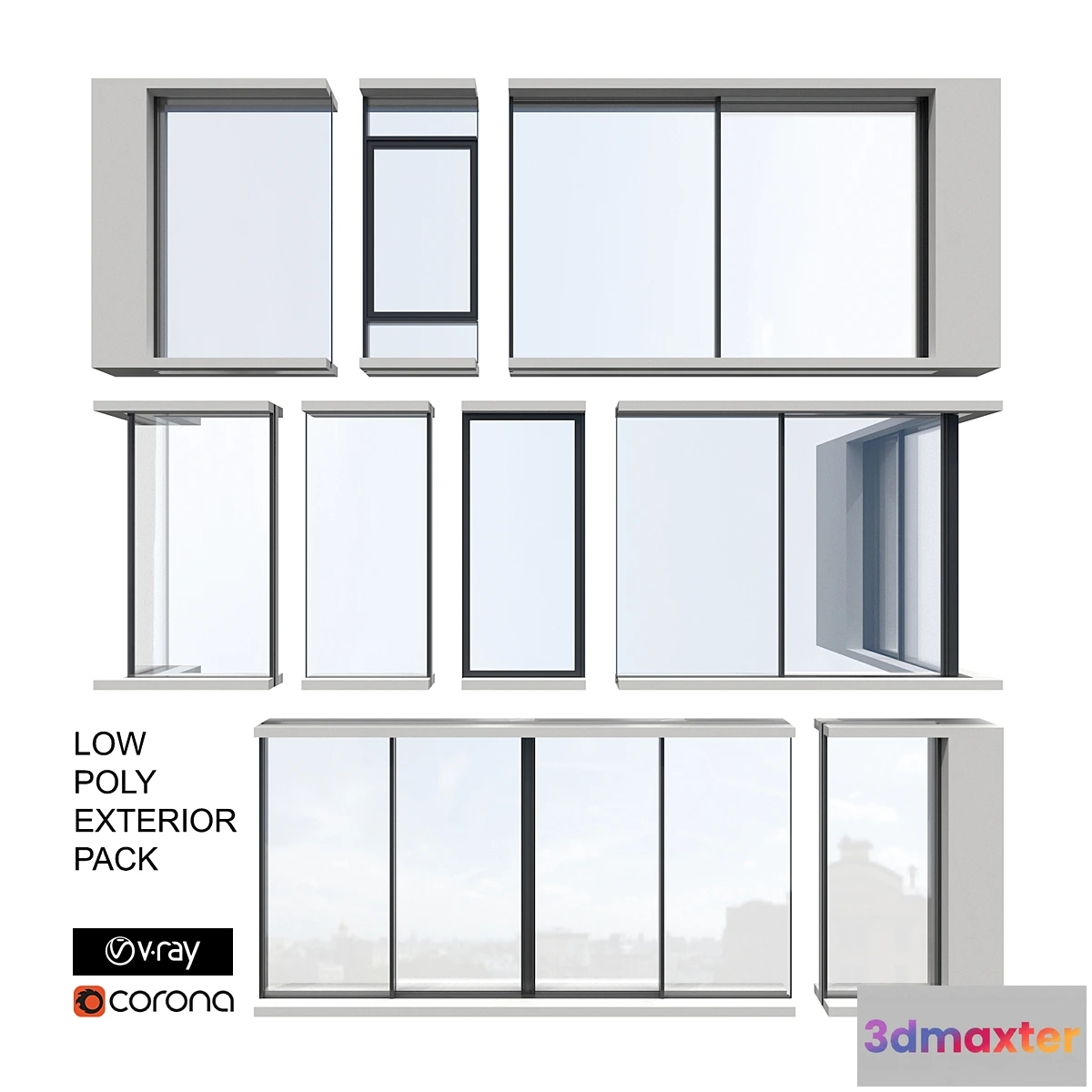 755203 - Exterior Sliding System Set