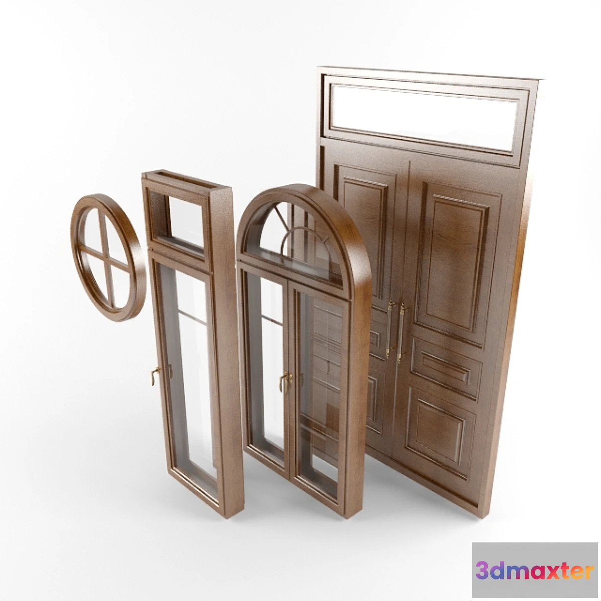 809770 - The windows and door of a single project.