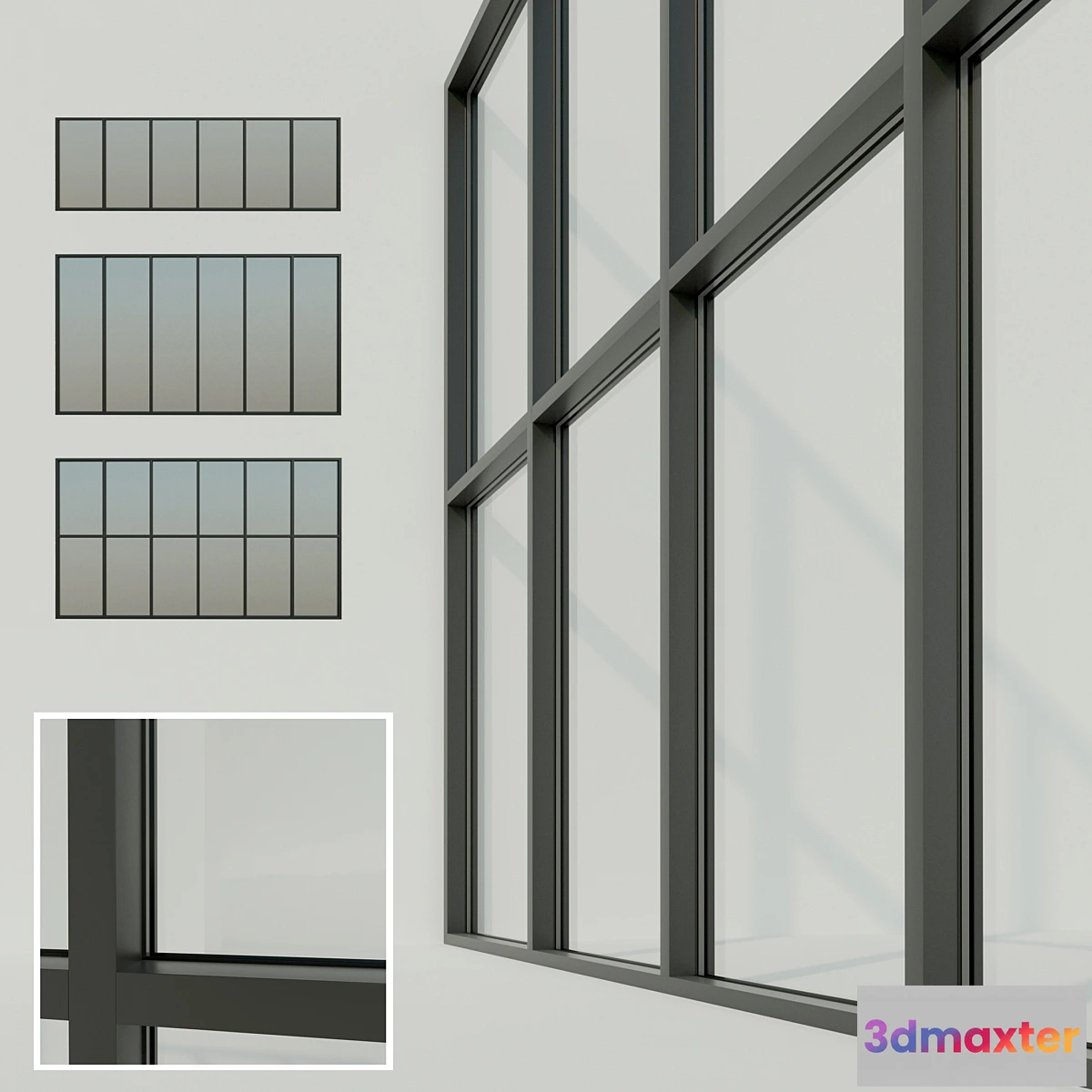 847211 - Panoramic glazing. Stained glass window - No.4
