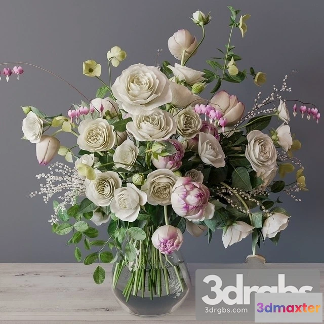 1008982 - Bouguet Assorted White