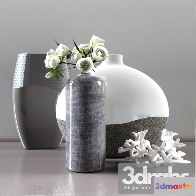 1009352 - Cylinder Textured Bottle Vase