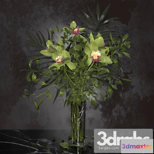 1009802 - Orchid Bouquet Bohemia Labyrinth Vase
