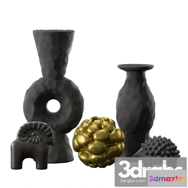 1010096 - Volcanic Vases and Decorative Objects Set - No.2