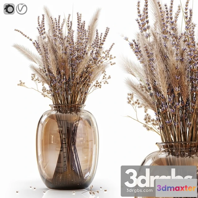 1059636 - Dry flowers in modern vase 4