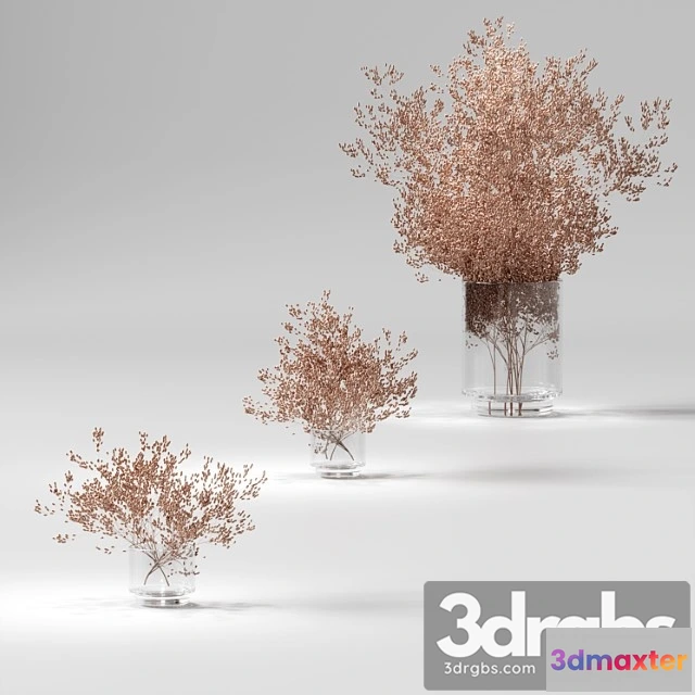 1059676 - Dry plants set. 3 models