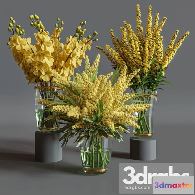 1059742 - Flower set 011 yellow flowers.