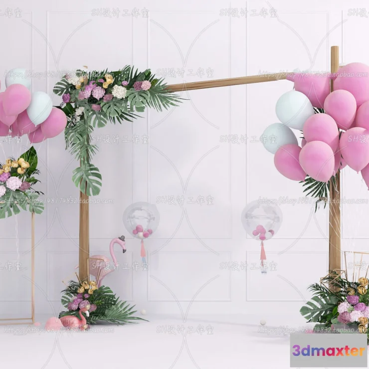1134438 - Balloon Floral - 3D Models - 0001