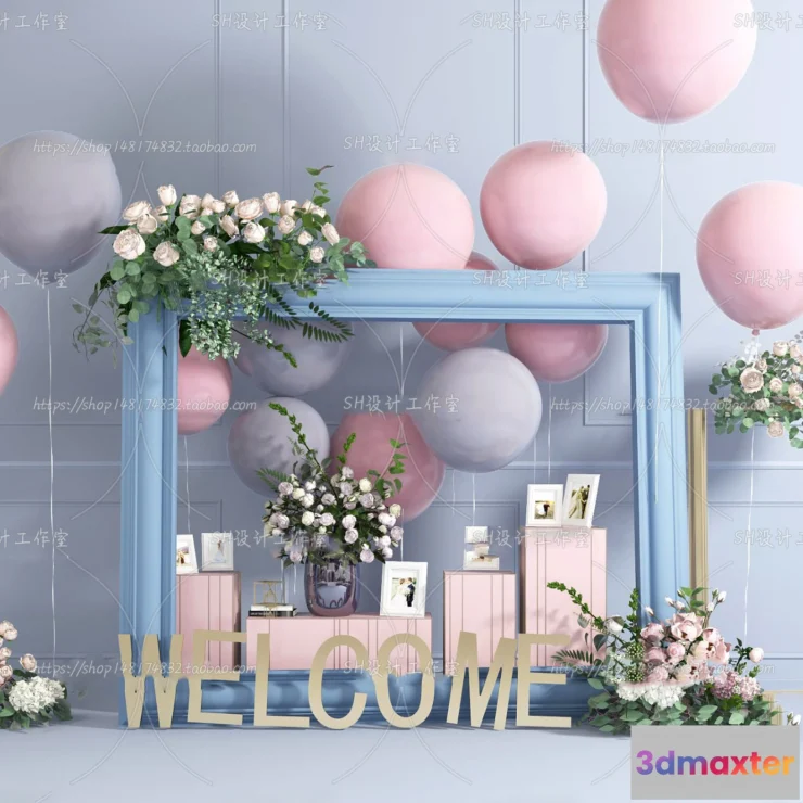 1134440 - Balloon Floral - 3D Models - 0002