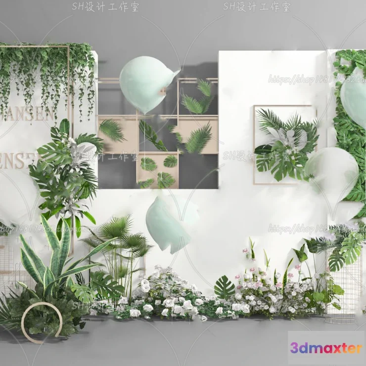 1134446 - Balloon Floral - 3D Models - 0005