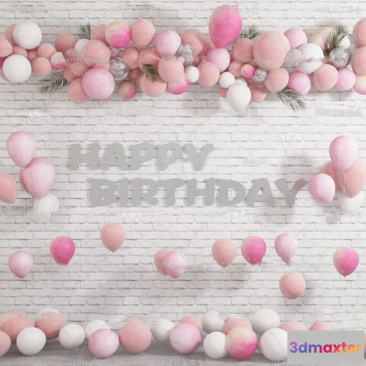 1134456 - Balloon Floral - 3D Models - 0010