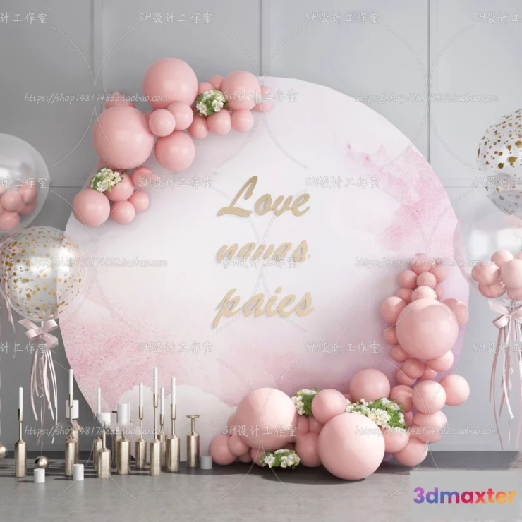 1134458 - Balloon Floral - 3D Models - 0011