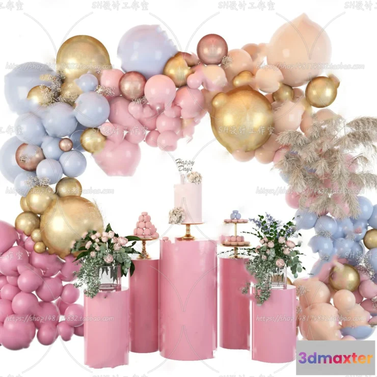 1134462 - Balloon Floral - 3D Models - 0013
