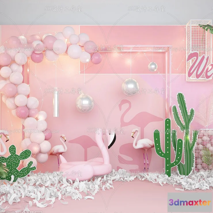 1134464 - Balloon Floral - 3D Models - 0014