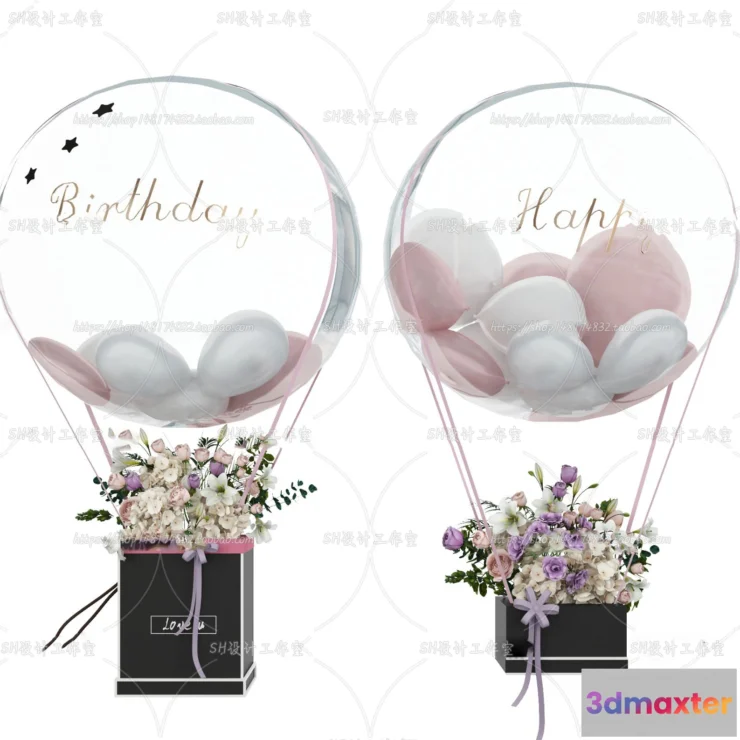 1134470 - Balloon Floral - 3D Models - 0017