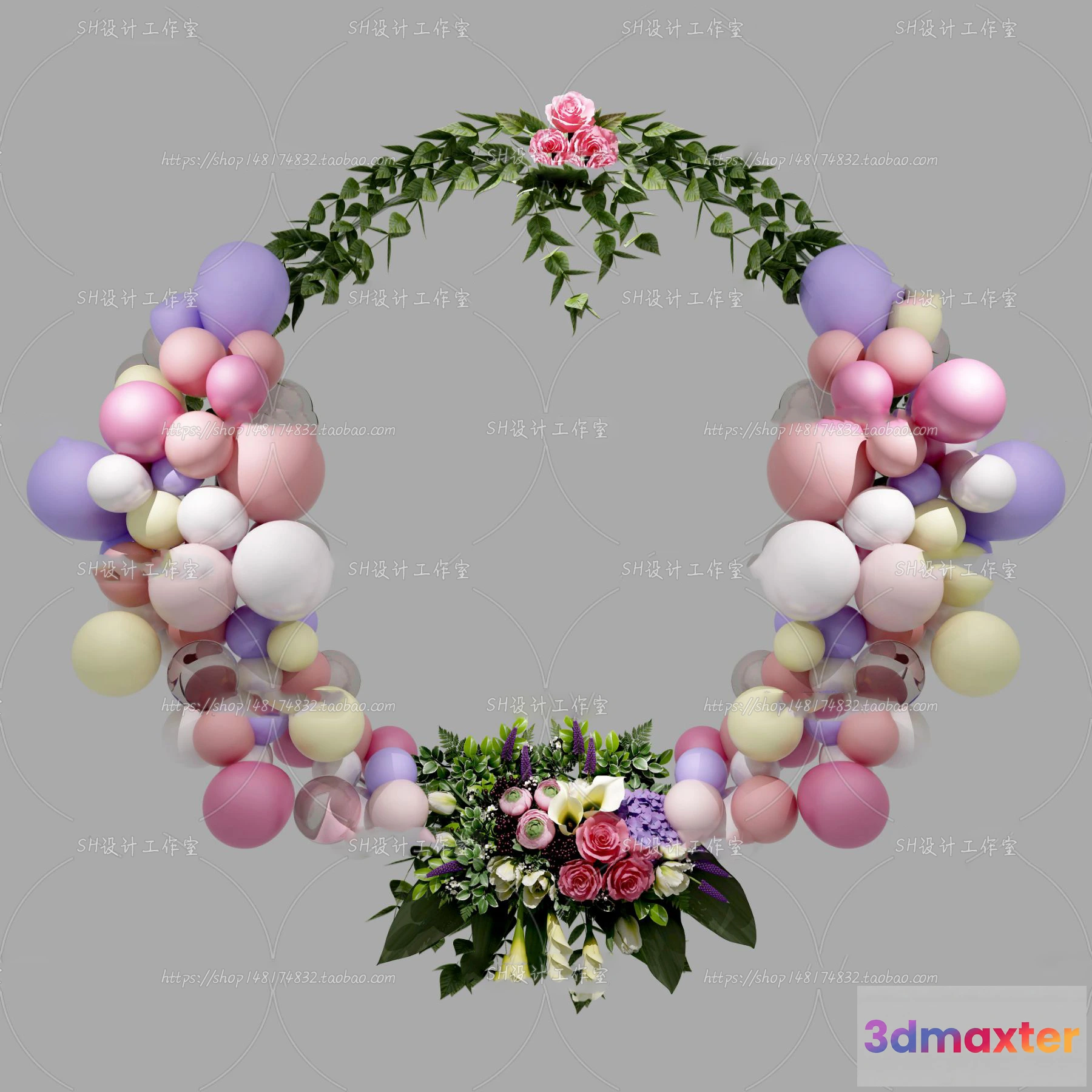 1134472 - Balloon Floral - 3D Models - 0018