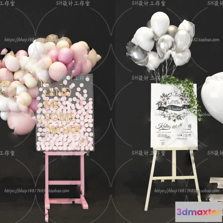1134476 - Balloon Floral - 3D Models - 0020