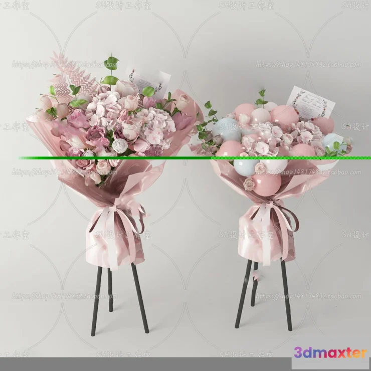 1134484 - Balloon Floral - 3D Models - 0024
