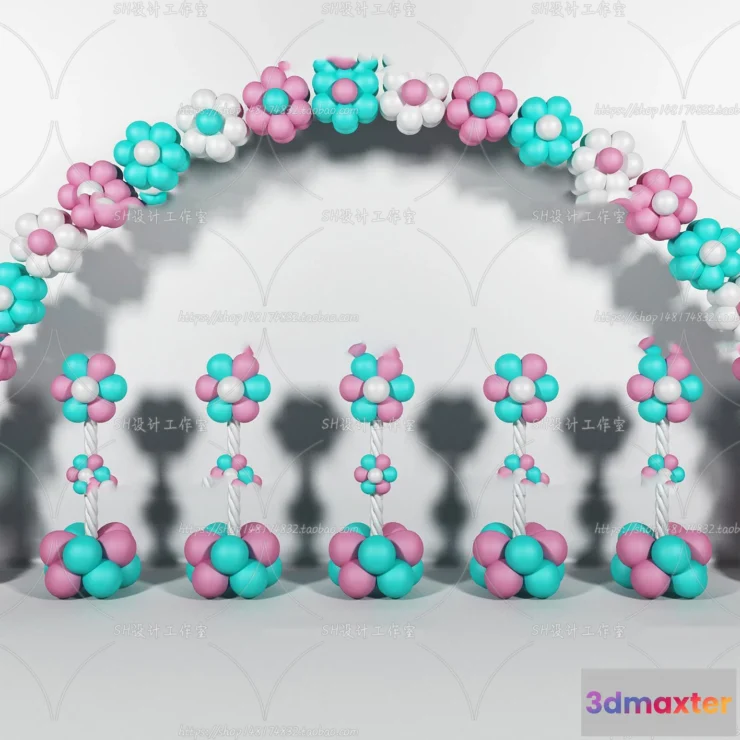 1134492 - Balloon Floral - 3D Models - 0028