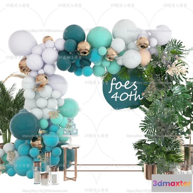 1134494 - Balloon Floral - 3D Models - 0029