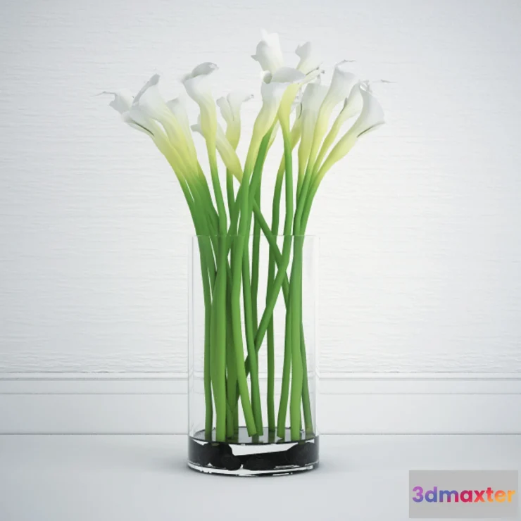 1272174 - Calla bouquet 3D Max
