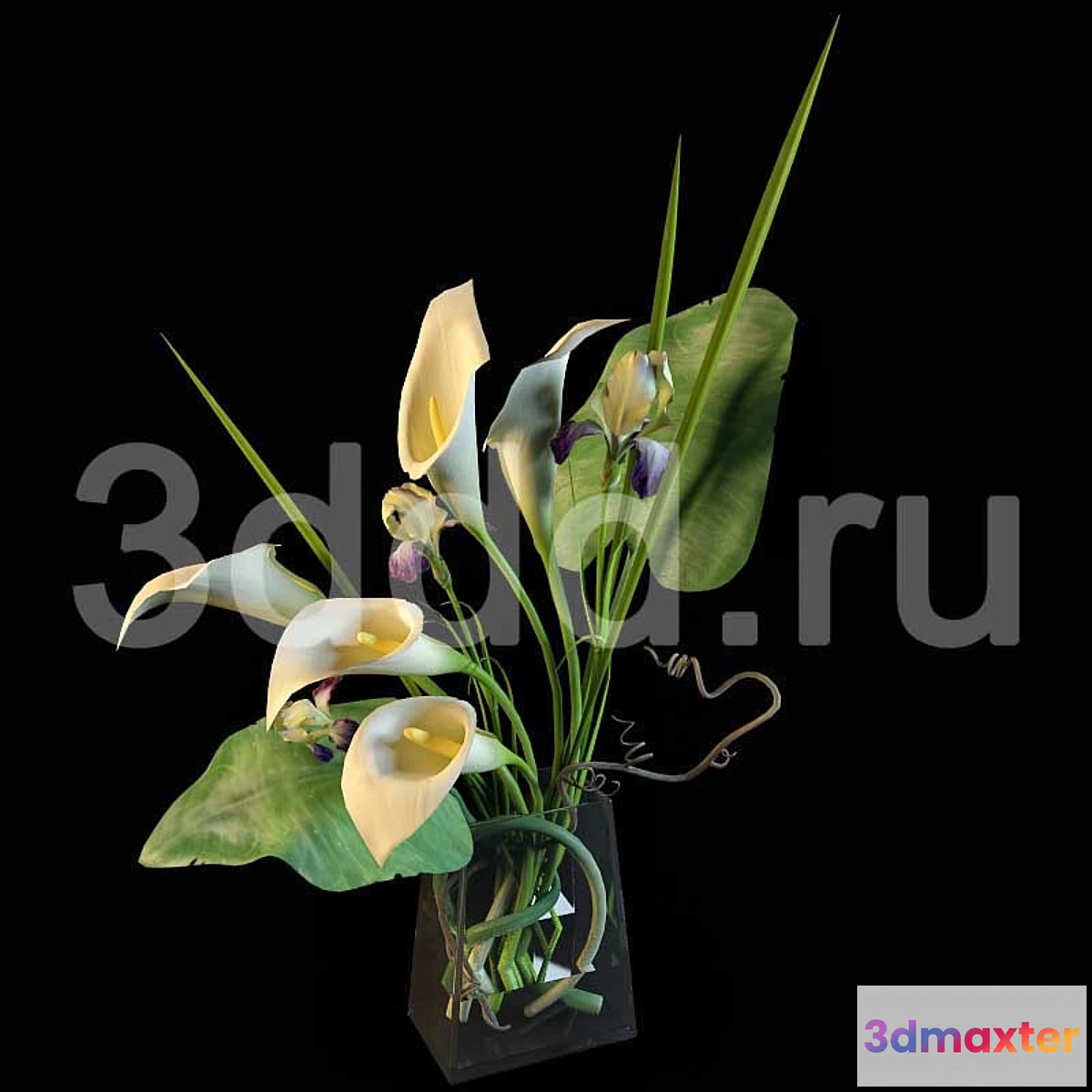 1273224 - 3DDD FLOWERS 3D Max