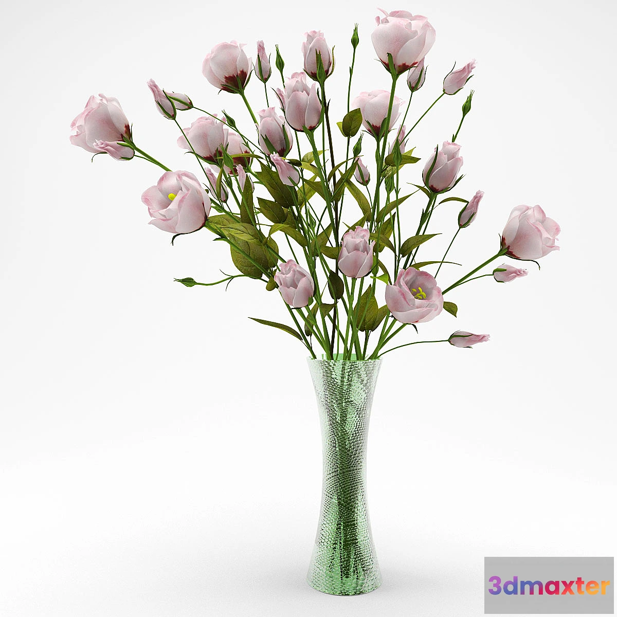 1273636 - Eustoma bouquet 3D Max