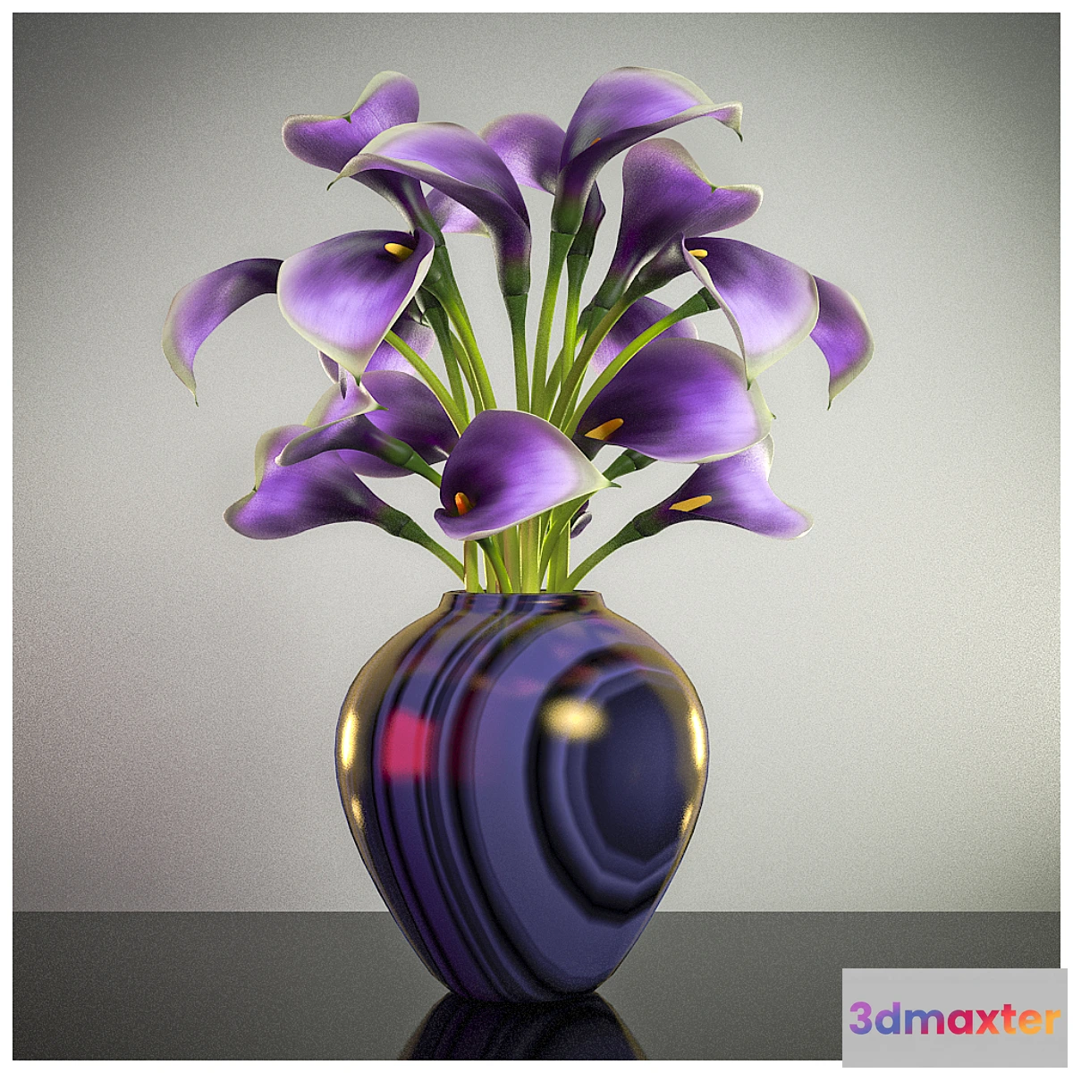 1277192 - CALLA LILLY PINK 3D Max