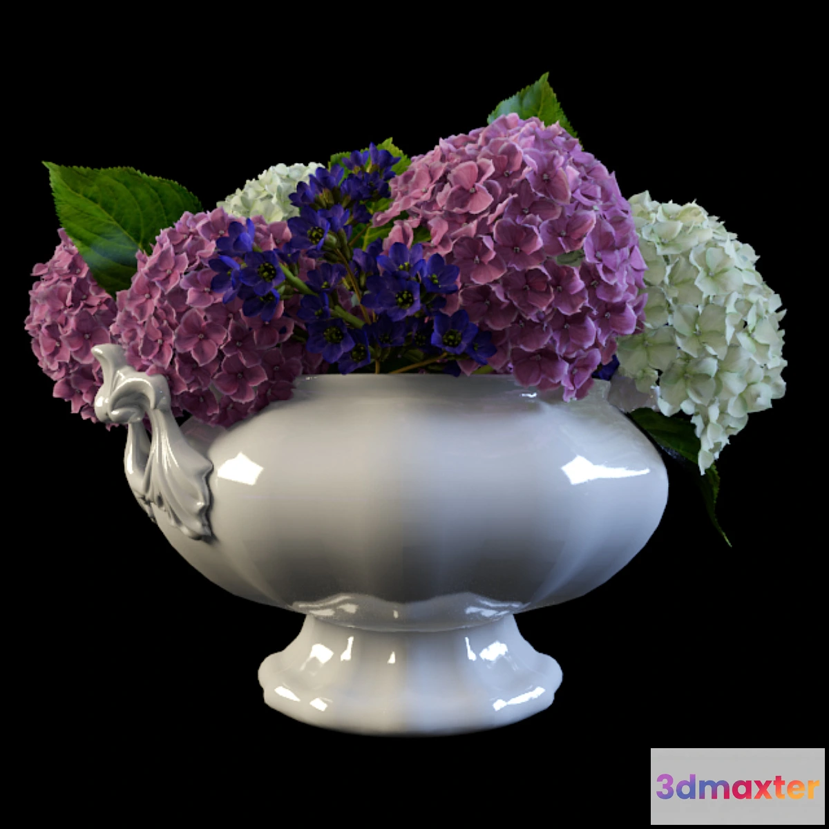 1279448 - Hydrangea in a vase 3D Max