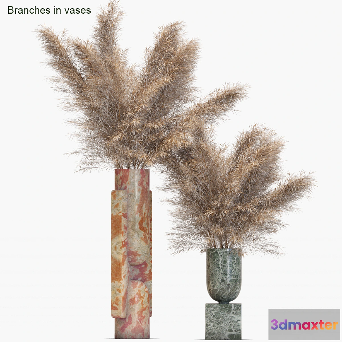 1306595 - Branches in vases # 19 Dried 3D Max