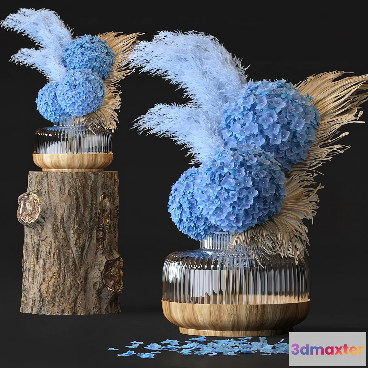 1333103 - Hydrangea Flower Set-06 - No.2 3D Max